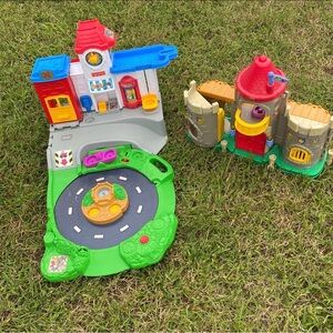 Colorful Playset with Castle and Town